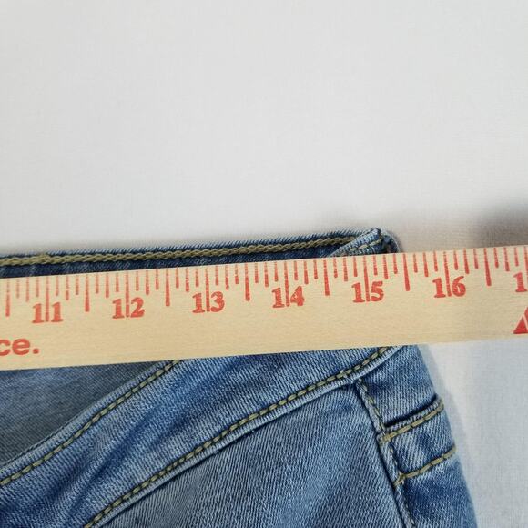 Shyanne Jeans Womens 32 Short Light Wash Blue Bootcut Western Embellished Aztec - Picture 8 of 11